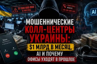 Мошеннические колл-центры Украины: операторы работают через Starlink, AI клонирует голоса, дропперы выводят миллиарды