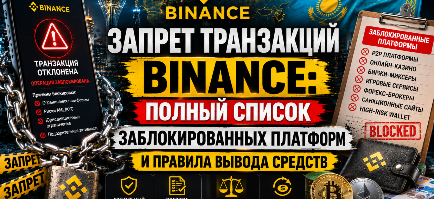 Заблокированные транзакции Binance и предупреждение для пользователей криптобирж
