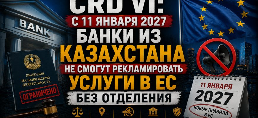 Новые правила ЕС для иностранных банков — CRD VI и казахстанцы
