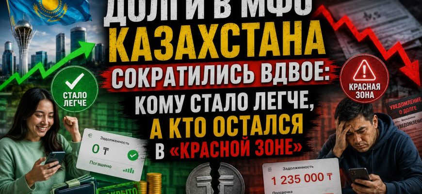 Проблемные займы в МФО Казахстана сократились вдвое — статистика 2026