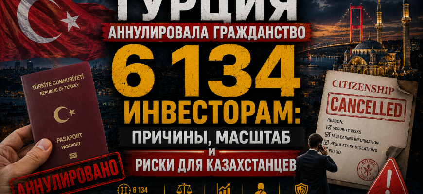 Скандал с гражданством Турции за инвестиции — 6 134 человека лишены паспортов