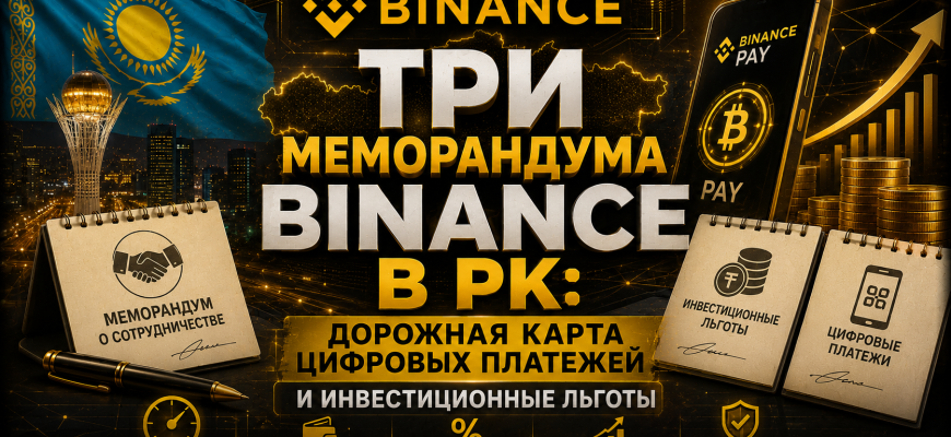 Подписание меморандумов Binance с государственными органами Казахстана о цифровых активах