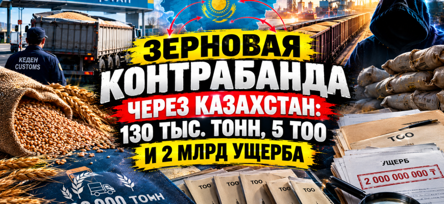Серый реэкспорт зерна: как 130 тыс. тонн стали "казахстанскими"