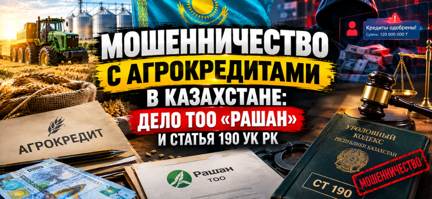 Хищение 300 млн тенге через программу «Кең Дала 2» - схема с фиктивными ТОО