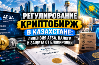 Регулирование криптобирж в Казахстане — лицензия AFSA, налоги и защита от блокировки