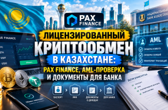 Легальный обмен криптовалюты в Казахстане через Pax Finance — лицензированный криптообменник
