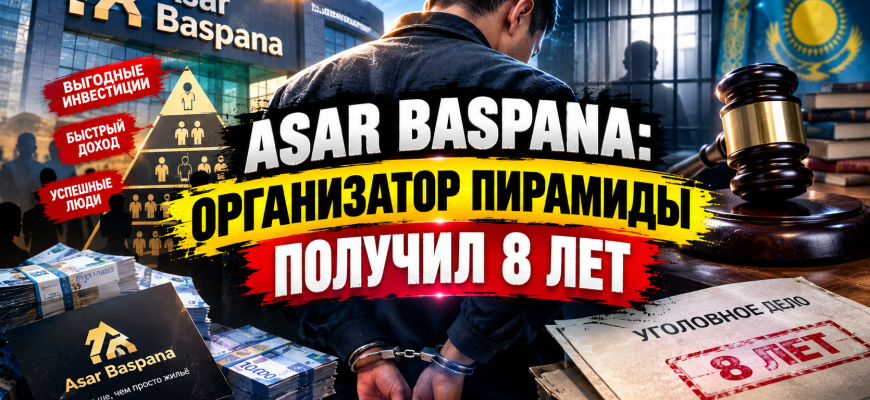 Приговор Asar Baspana - 8 лет организатору финансовой пирамиды на 25 млрд тенге