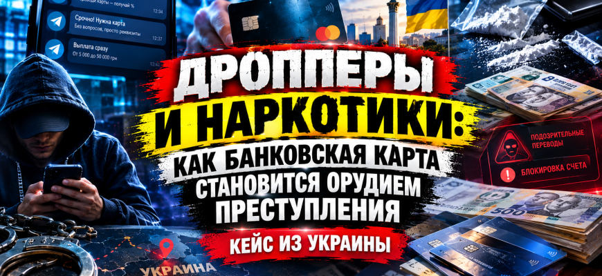 Дропперы в наркоторговле - 81 дело, банковские карты и уголовная ответственность по статье 232-1 УК РК